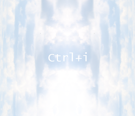 Ctrl+i